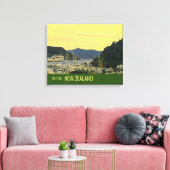 Picton New Zealand Marlborough Sound-reisafdruk Canvas Afdruk (Insitu (Woonkamer))