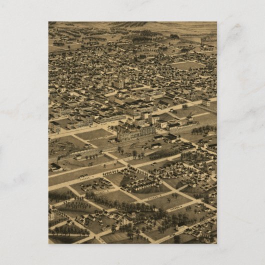  Pictorial Map of Birmingham (1885) Briefkaart (Voorkant)