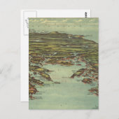  Pictorial Map of Buzzards Bay (1907) Briefkaart (Voorkant / Achterkant)