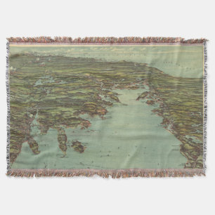  Pictorial Map of Buzzards Bay (1907) Deken