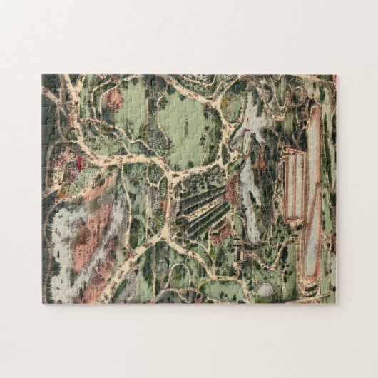  Pictorial Map of Central Park NYC (1860) Legpuzzel (Horizontaal)