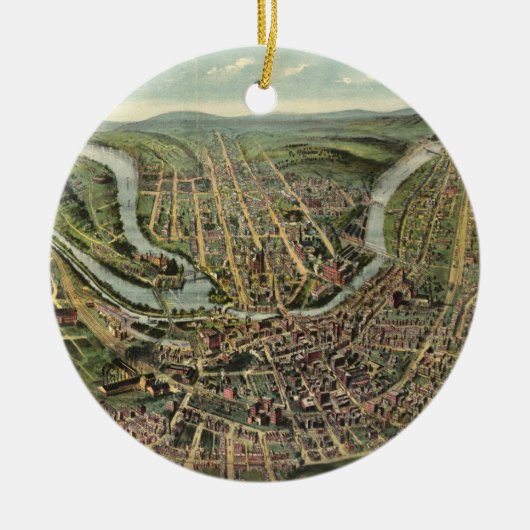  Pictorial Map of Cumberland MD (1906) Keramisch Ornament (Voorkant)