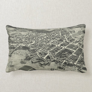 Pictorial Map of Edgartown MA (1886) Kussen