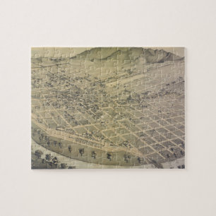 Pictorial Map of El Paso Texas (1886) Legpuzzel