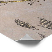  Pictorial Map of Florida (1861) Poster (Hoek)