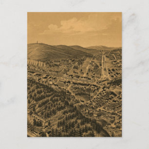  Pictorial Map of Hot Springs AR (1888) Briefkaart