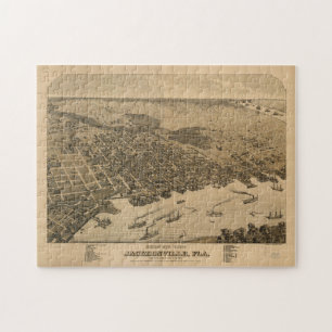  Pictorial Map of Jacksonville FL (1874) Legpuzzel