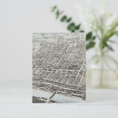 Pictorial Map of Manchester NH (1876) Briefkaart (Staand voorkant)