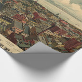 Pictorial Map of Milwaukee WI (1898) Cadeaupapier (Hoek)