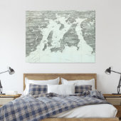 Pictorial Map of Narragansett Bay (1907) Canvas Afdruk (Insitu (Slaapkamer))