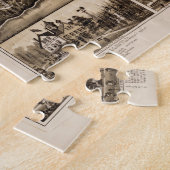  Pictorial Map of Needham MA (1887) Legpuzzel (Zijkant)