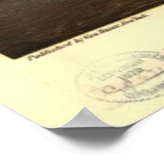  Pictorial Map of New York City (1873) Poster (Hoek)