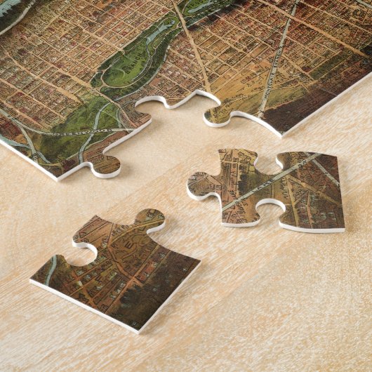  Pictorial Map of Newark NJ (1916) Legpuzzel (Zijkant)