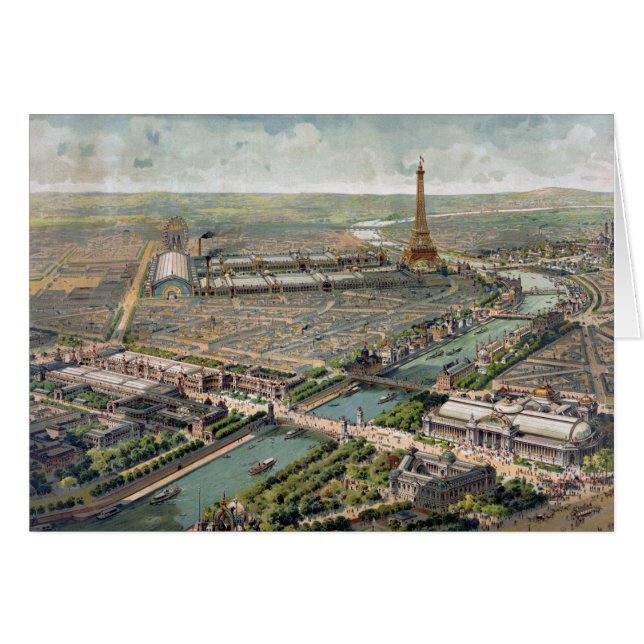  Pictorial Map of Paris (1900) (Voorkant Horizontaal)