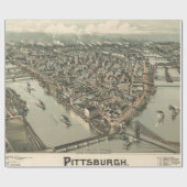  Pictorial Map of Pittsburgh (1902) Cadeaupapier (Vlak)