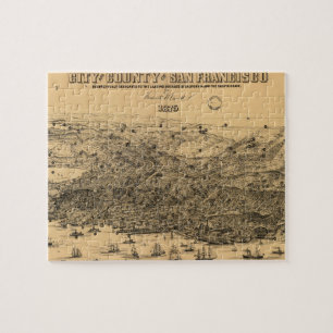 Pictorial Map of San Francisco (1875) Legpuzzel
