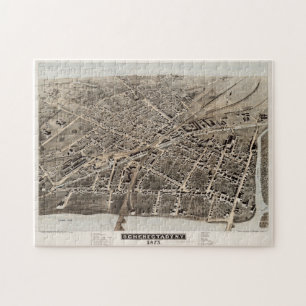 Pictorial Map of Schenectady NY (1875) Legpuzzel