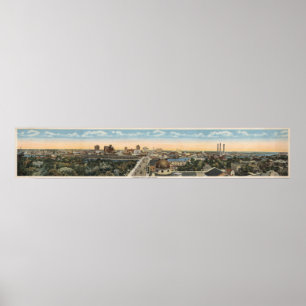  Pictorial Map of Tampa Florida (1915) Poster