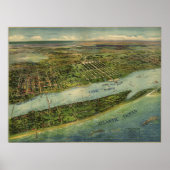  Pictorial Map of West Palm Beach (1915) Poster (Voorkant)
