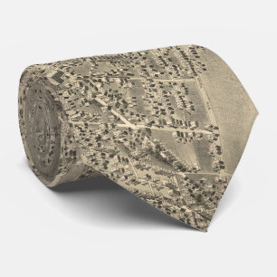 Pictorial Map of Wilkes-Barre PA (1889) Stropdas