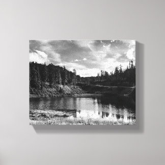 Picture Lake in de North Cascades Canvas Afdruk