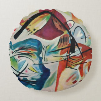 Picture with a Black Arch Wassily Kandinsky Rond Kussen