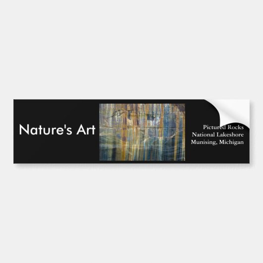 Pictured Rocks National Lakeshore Bumpersticker (Voorkant)