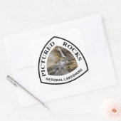 Pictured Rocks National Lakeshore Vierkante Sticker (Envelop)