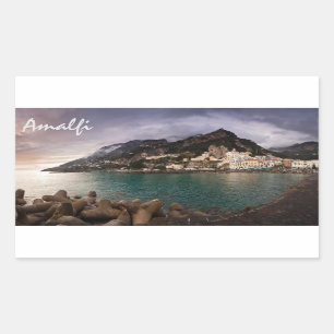 Picturesque Amalfi Coast, Italië Seaside Town Rechthoekige Sticker