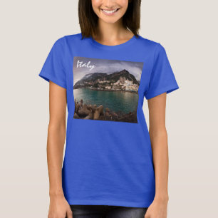 Picturesque Amalfi Coast, Italië Seaside Town T-shirt