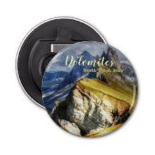 Picturesque Dolomites South Tirol Italië Button Flesopener (Voorkant)
