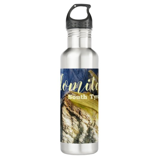 Picturesque Dolomites South Tirol Italië Waterfles (Voorkant)