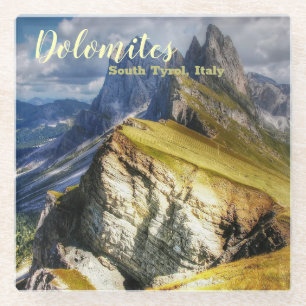 Picturesque Dolomites Zuid-Tirol Italië Glazen Onderzetter