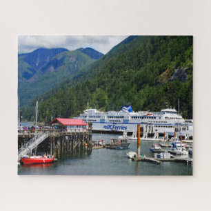 Picturesque Hoefijzer Bay in British Columbia Legpuzzel