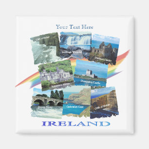PICTURESQUE IERLAND COLLAGE - Acht Schilderachtig Magneet