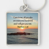 PICTURESQUE MATTHEW 11-INCH 28 SCRIPTURE VERSE SLEUTELHANGER (Voorkant)