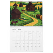 Picturesque rural landscape kalender (Jan 2026)