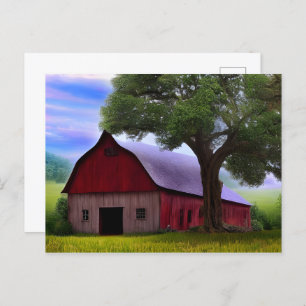 Picturesque Rustic Autumn Maple Leaves Briefkaart