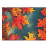 Picturesque Rustic Autumn Maple Leaves Tafelkleed (Voorkant (Horizontaal))