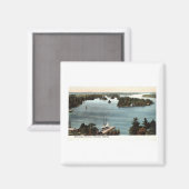 Picturesque Thousand Islands NY 1907  Magneet (Voorkant / Achterkant)