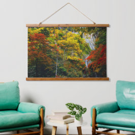 Picturesque Uitzicht van Herfst Hagoromo Herfsten  Hangend Wandkleed