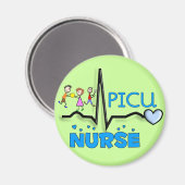 PICU-zuster Gifts-QRS Segment en Kinder ontwerp Magneet (Voorkant / Achterkant)