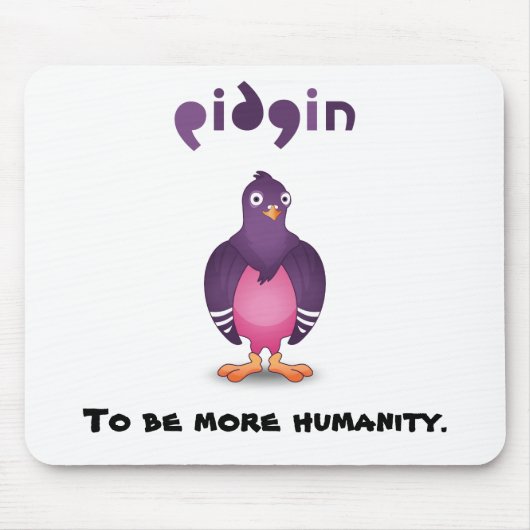 Pidgin mousepad 1 muismat (Voorkant)