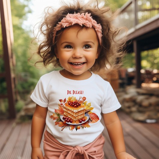 Pie alsjeblieft! – Schattigee Thanksgiving peuter Kinder Shirts