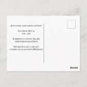 Pie Baking Contest Cute Custom County Festival Briefkaart (Achterkant)