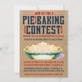Pie Baking Contest Invitations Kaart (Voorkant)