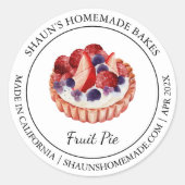 Pie Baking Modern label (Voorkant)