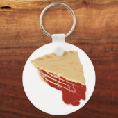 Pie - Cherry / Fruitstuk van Pie Sleutelhanger (Voorkant)