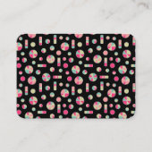 Pie Circles en Bars Pattern 271019v1 - zwart Visitekaartje (Voorkant)