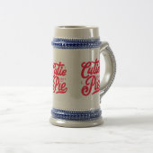 Pie Cutie Rouge Script Police Mug - Coff mignonne  (Devant droit)